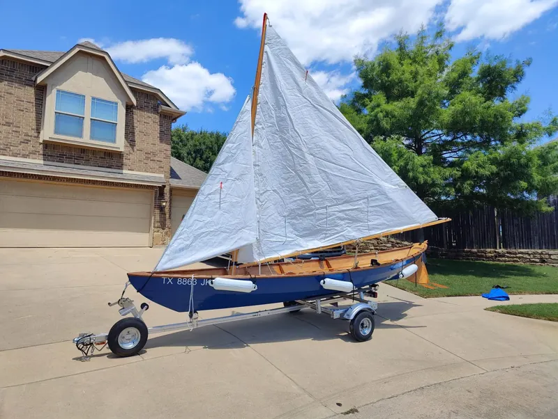 Rigged for launch, Northeaster Dory