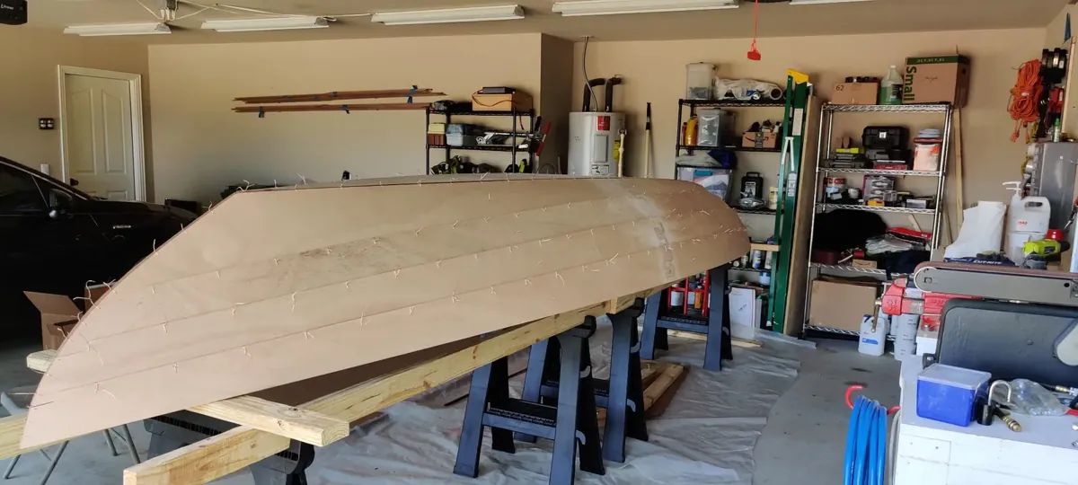 Northeaster Dory, hull stitched, Texas