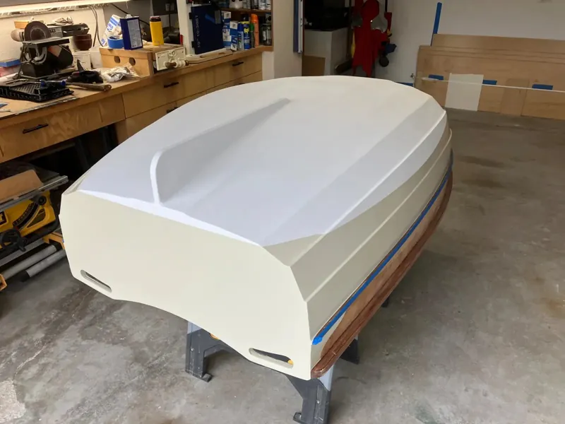 Primed for paint, Ultralight Dinghy